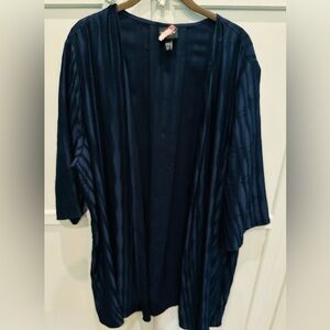 20/22W Ulla Popken Luxury Navy Cardigan